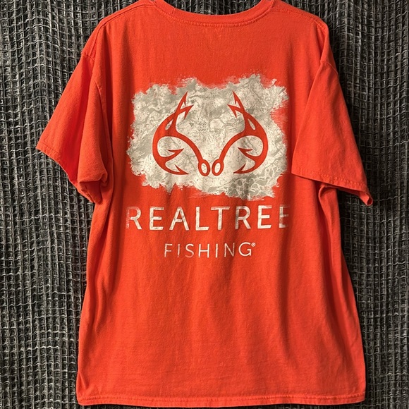 Men's REALTREE T-Shirt Coral Color.  New Never Been Worn. - Picture 4 of 5